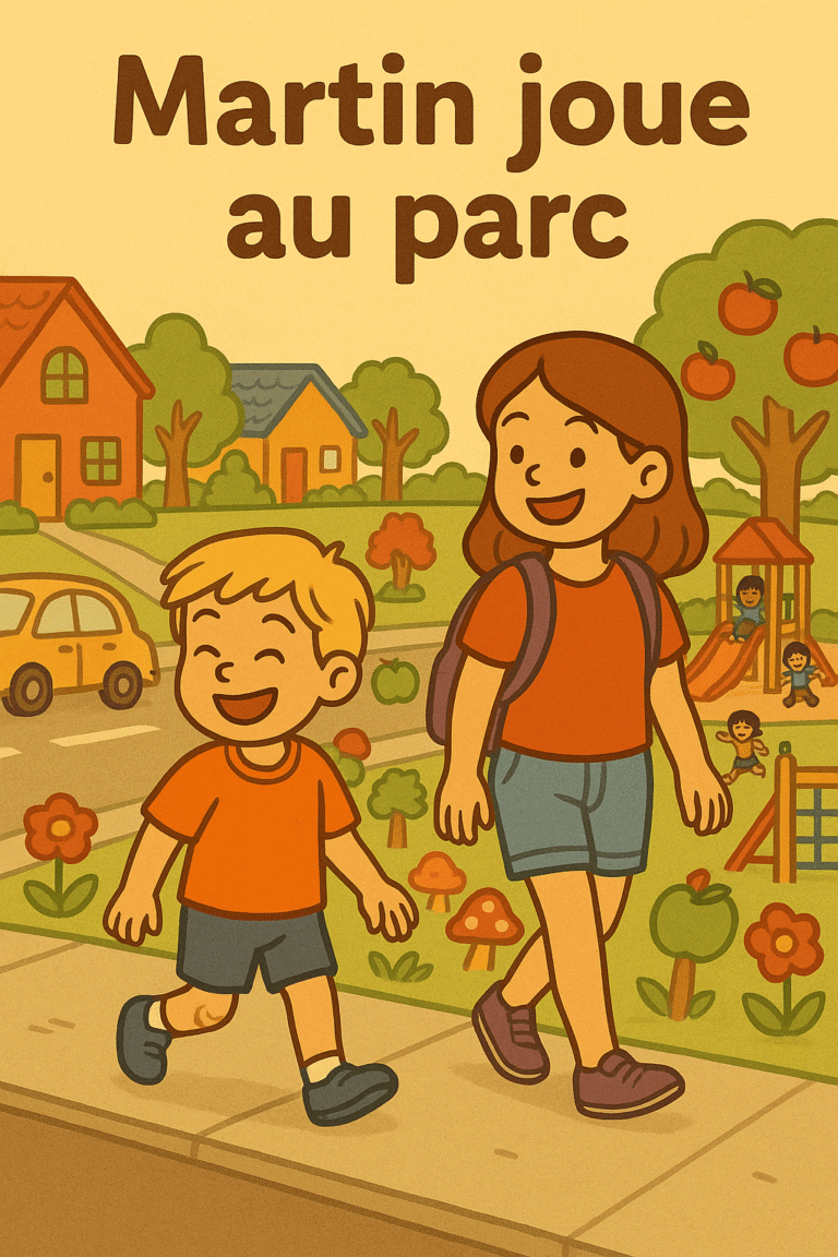 Martin joue au parc